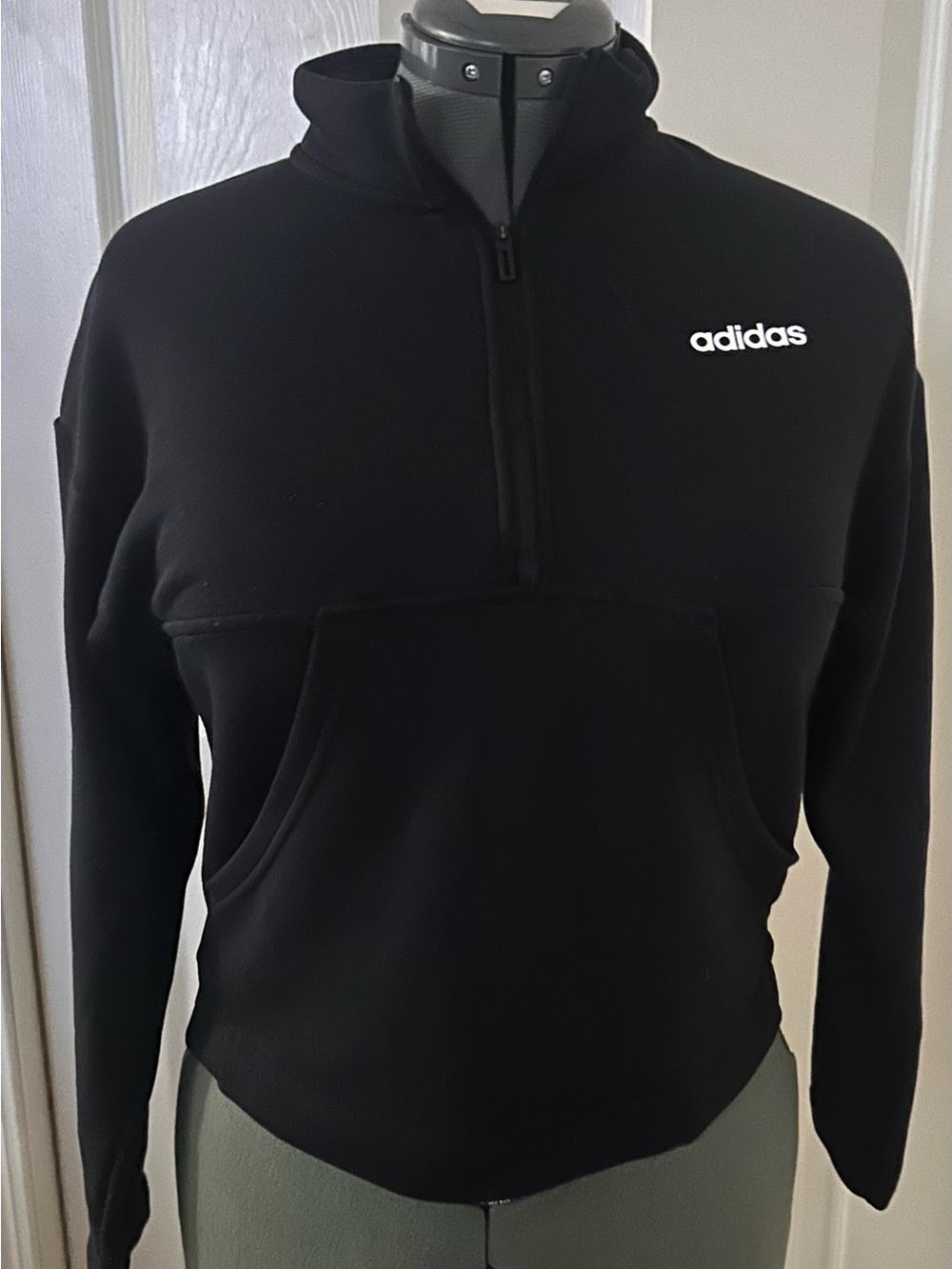 adidas Black Men’s Half-Zip Pullover Sweater